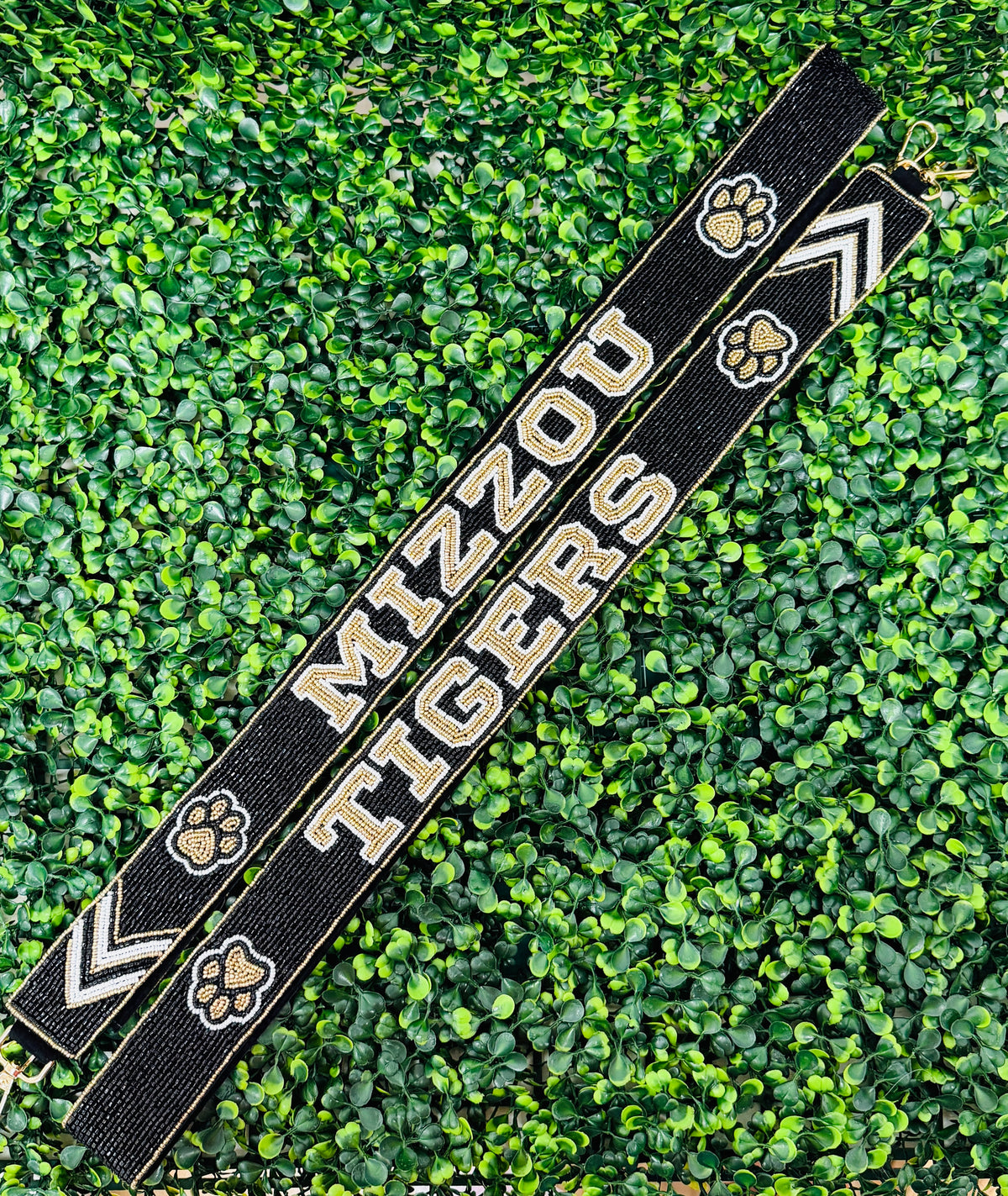 Mizzou Beaded Guitar Strap