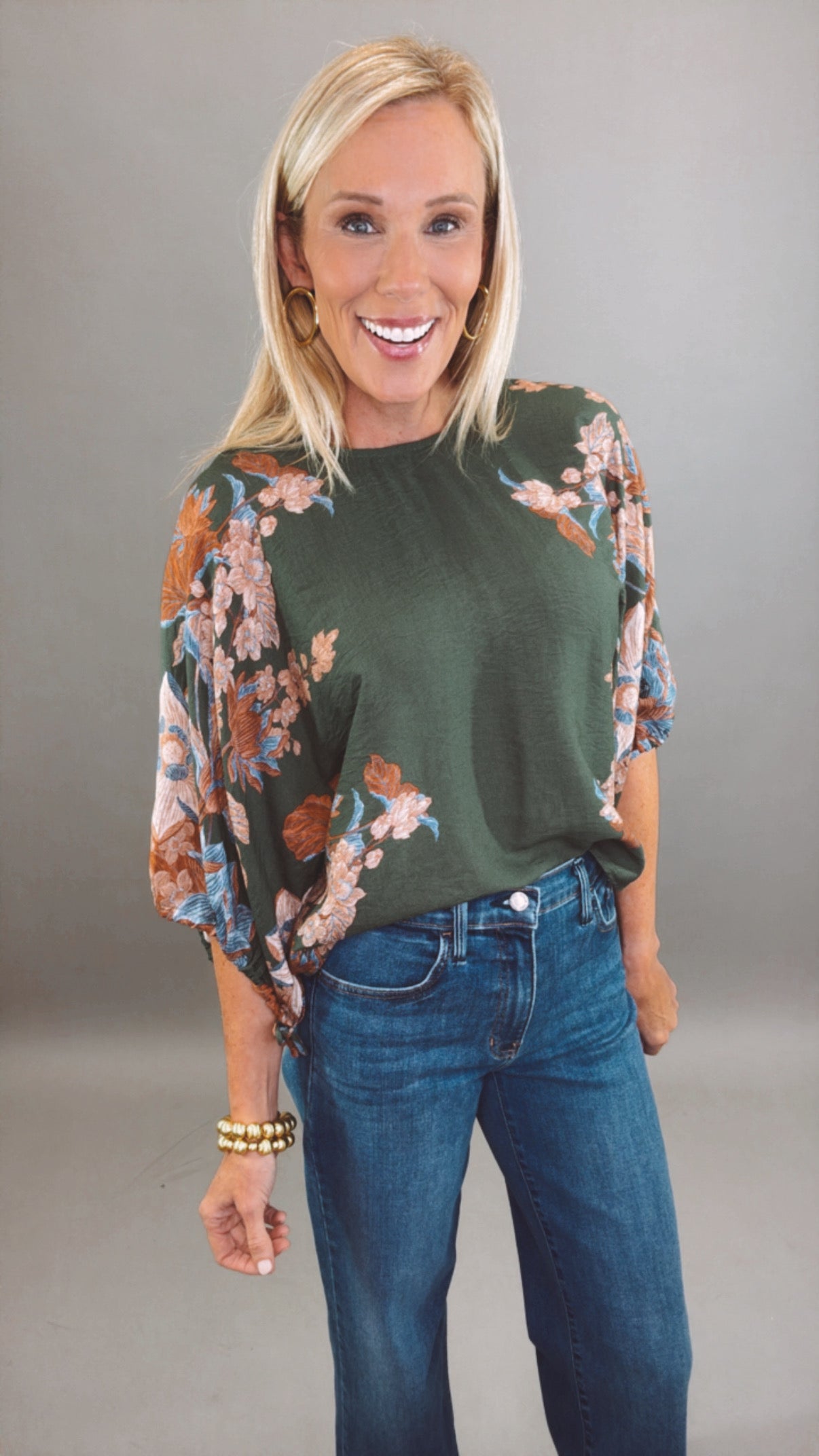 Evening Petal Top (olive)