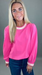 Uptown Charm Top (pink)
