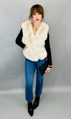 Estelle Faux Fur Vest (cream)