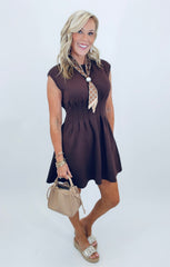 Take Shape Dress (brown)