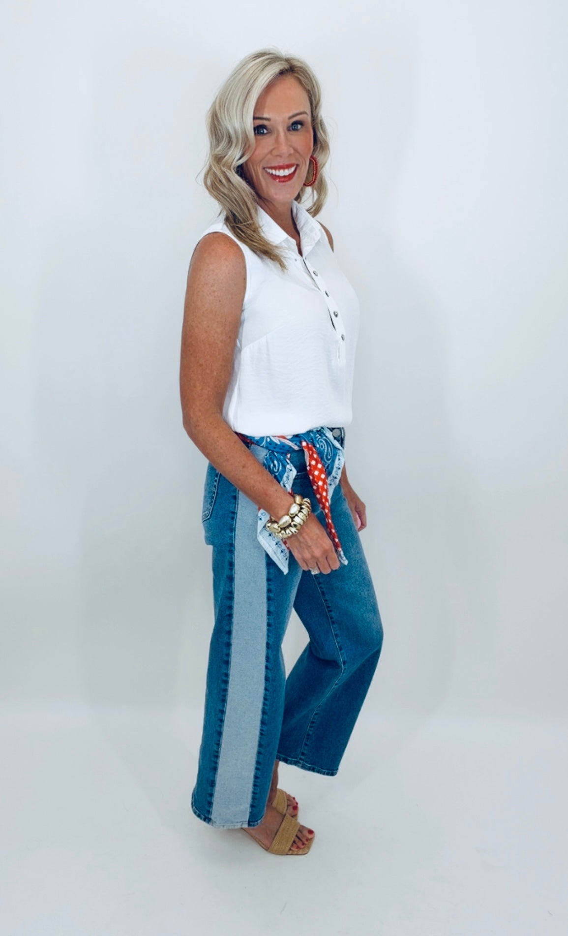 Contrast Straight Jean