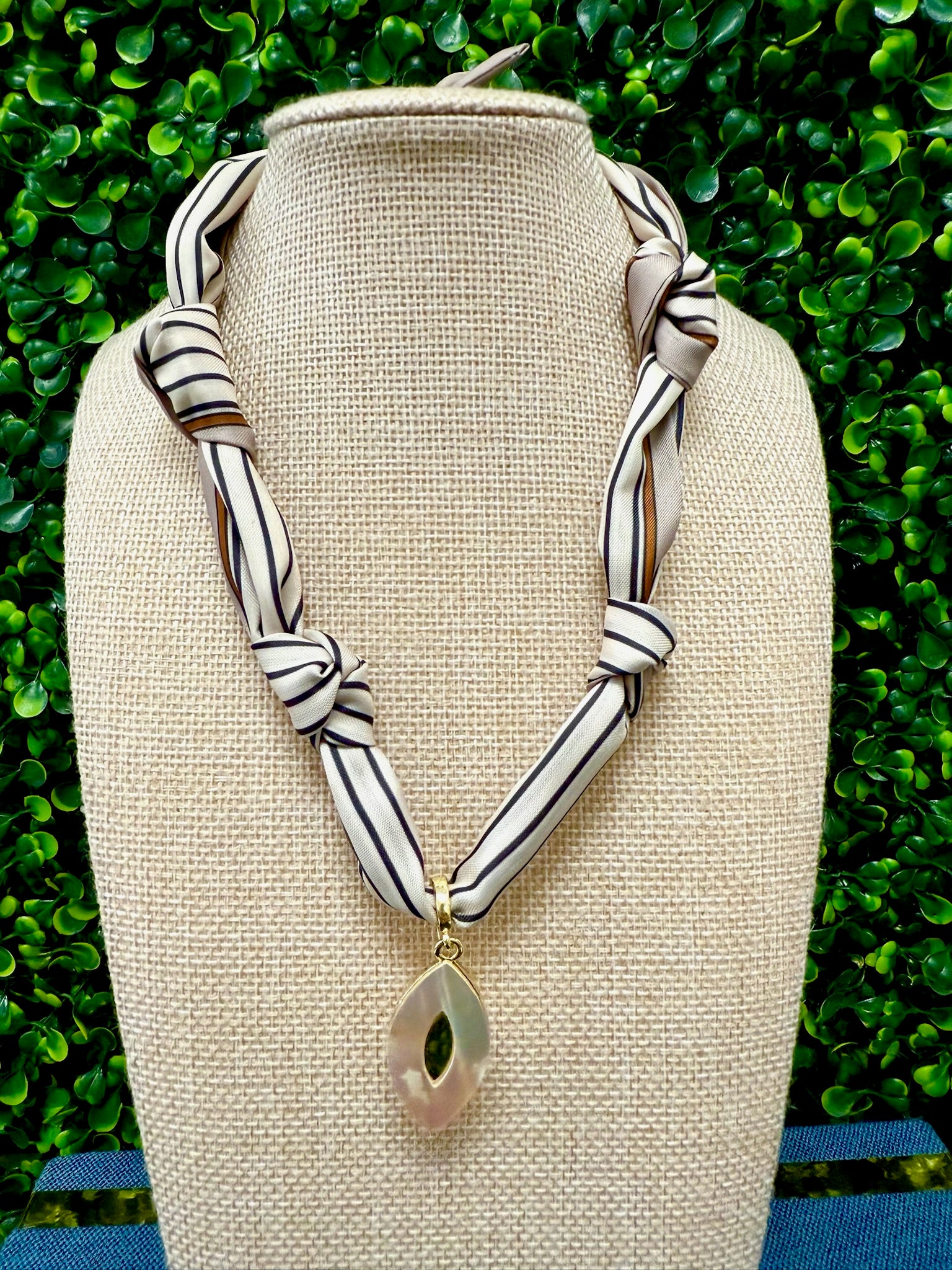 Marquise Glow Scarf Necklace