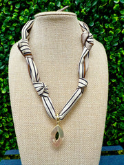 Marquise Glow Scarf Necklace