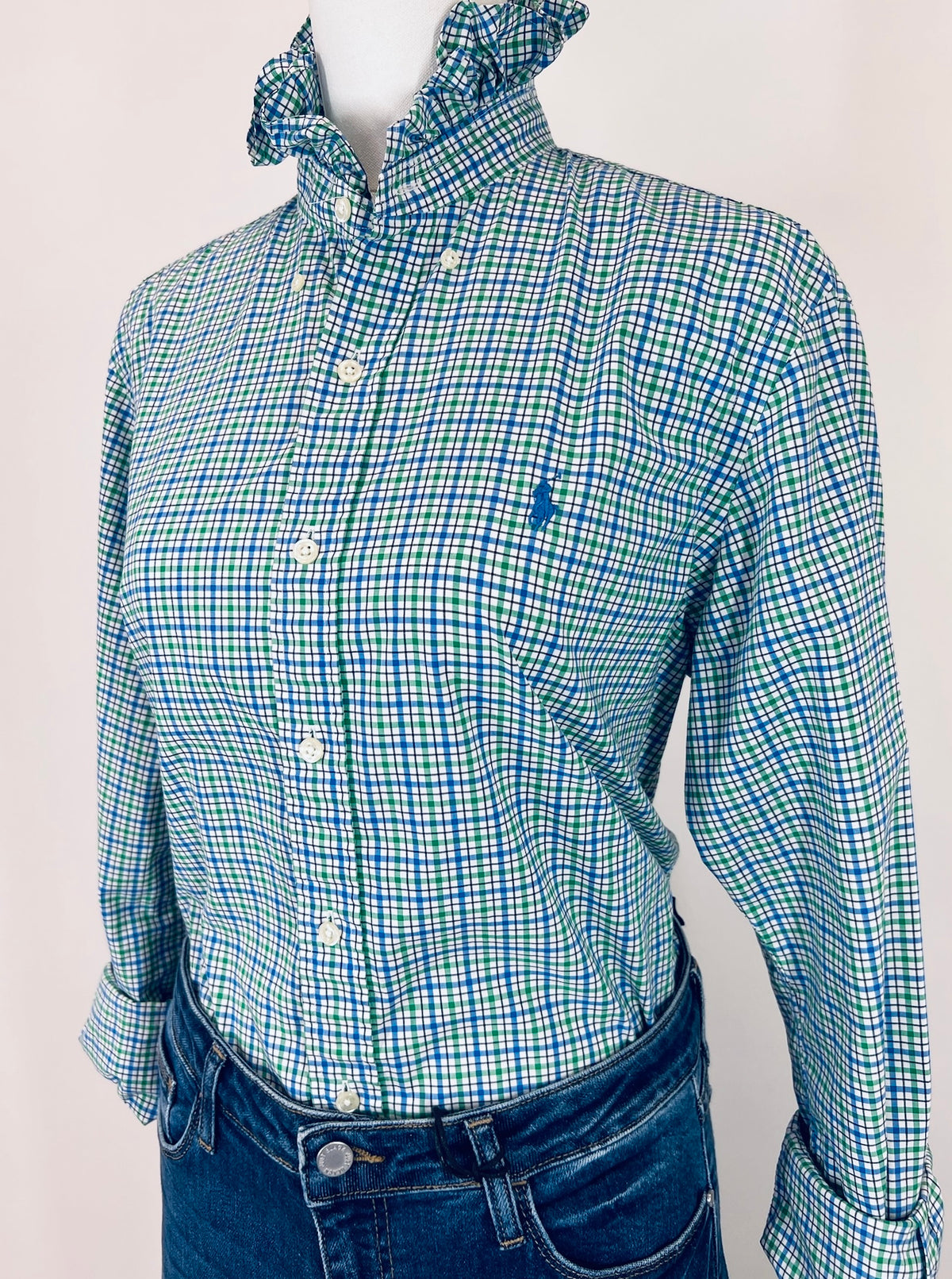 Second Story Shirt (Polo/GreenBlBlk/M)