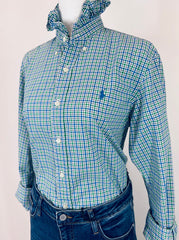 Second Story Shirt (Polo/GreenBlBlk/M)