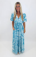 Seaside Bloom Maxi Dress