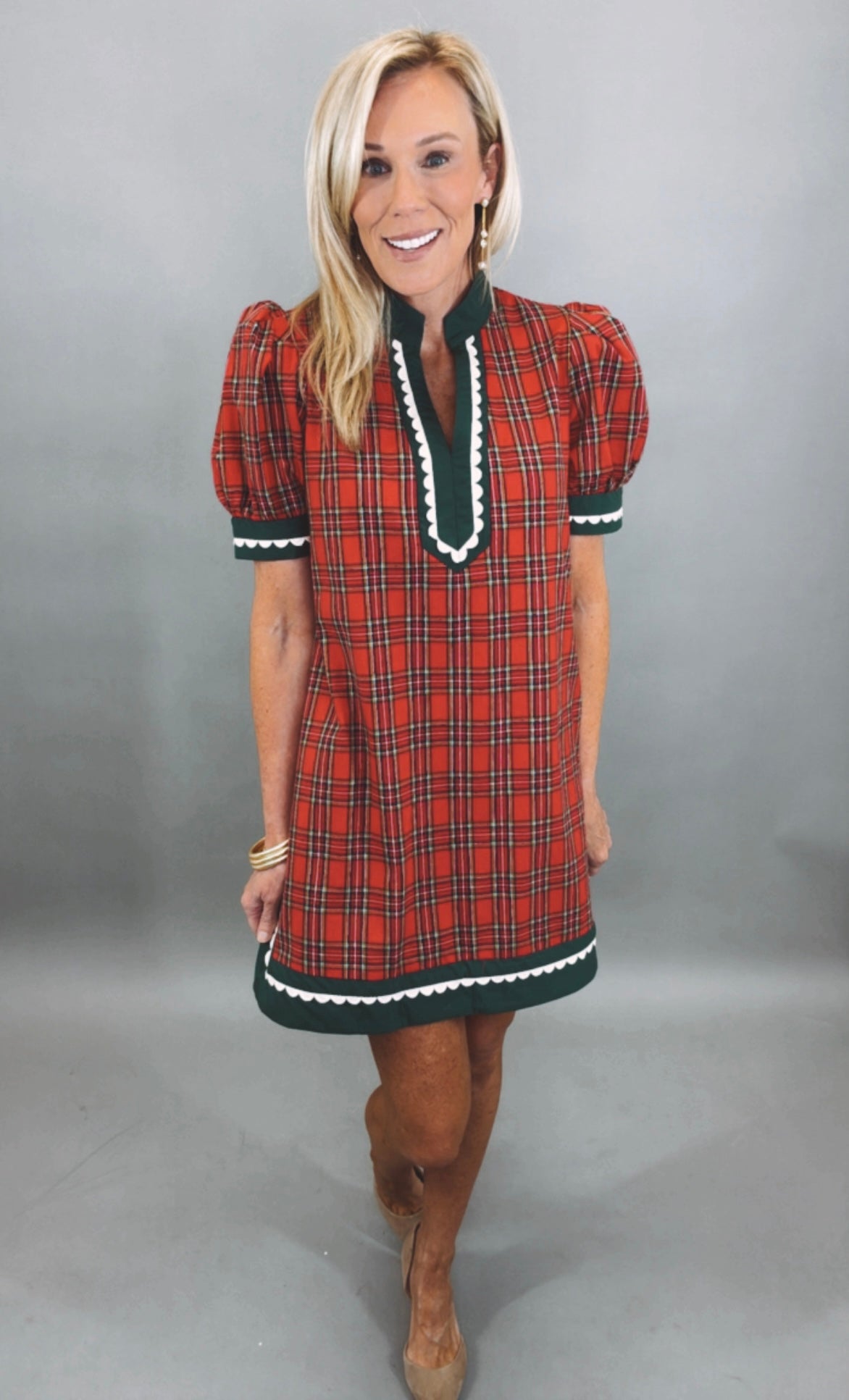 Holly Jolly Plaid Dress