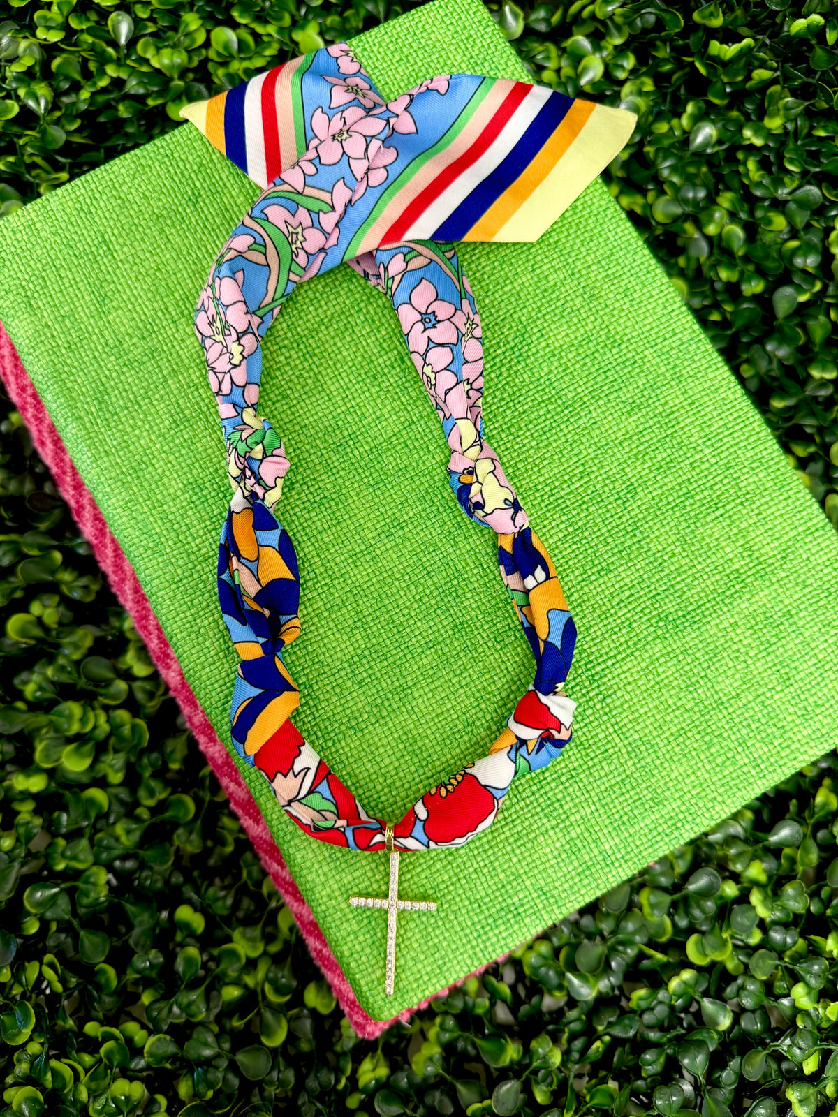 Blessed Blooms Scarf Necklace