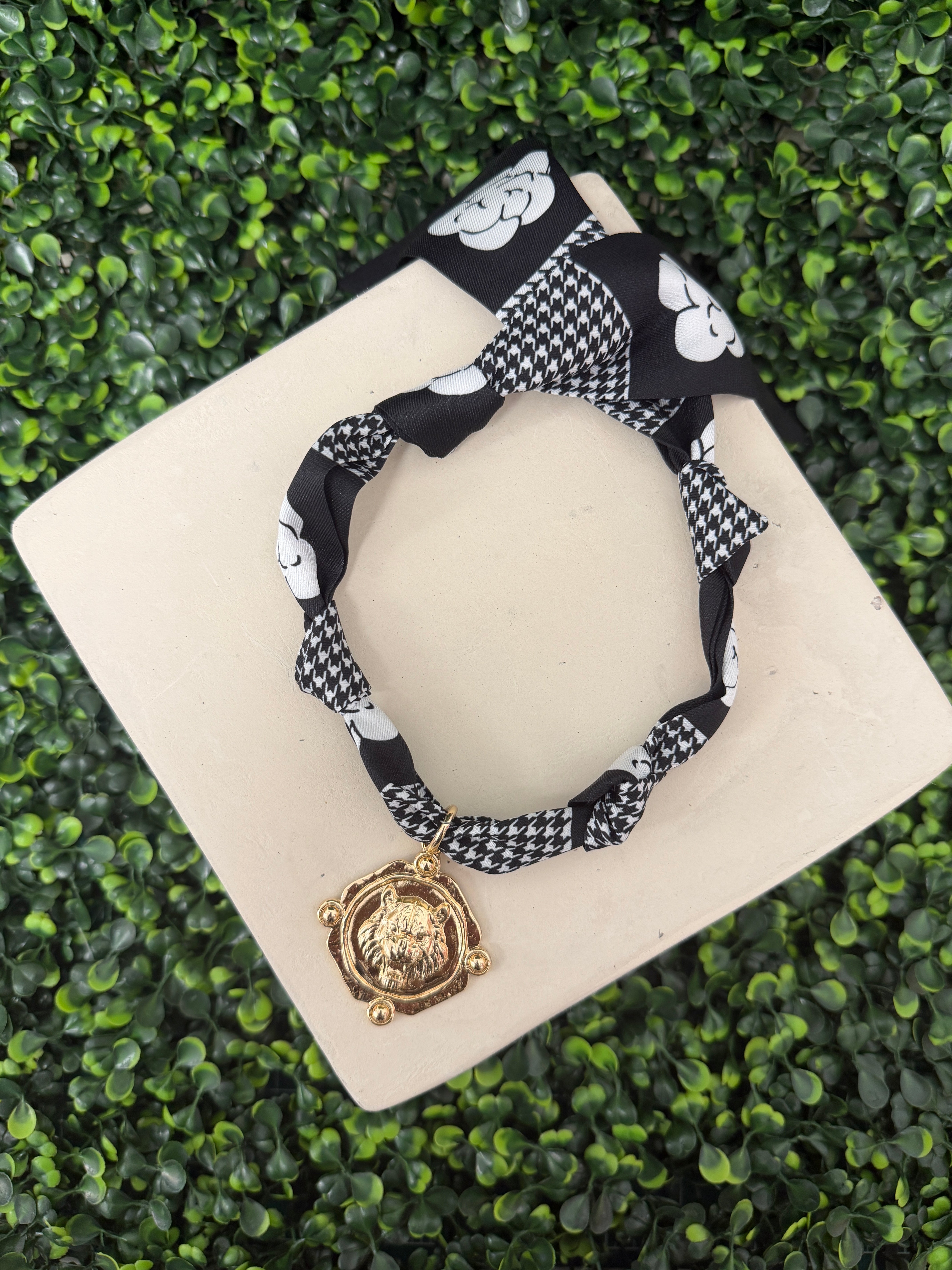 Tiger Time Scarf Necklace