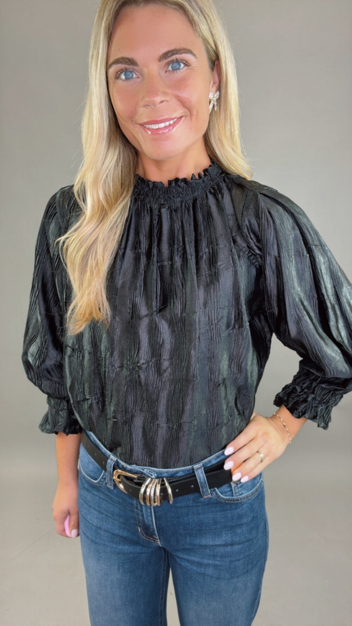 Glimmer Grace Top (black)