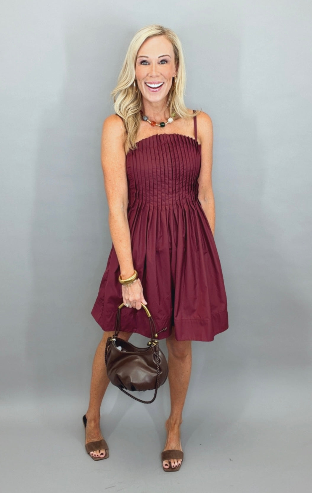 Larkin Dress (merlot)