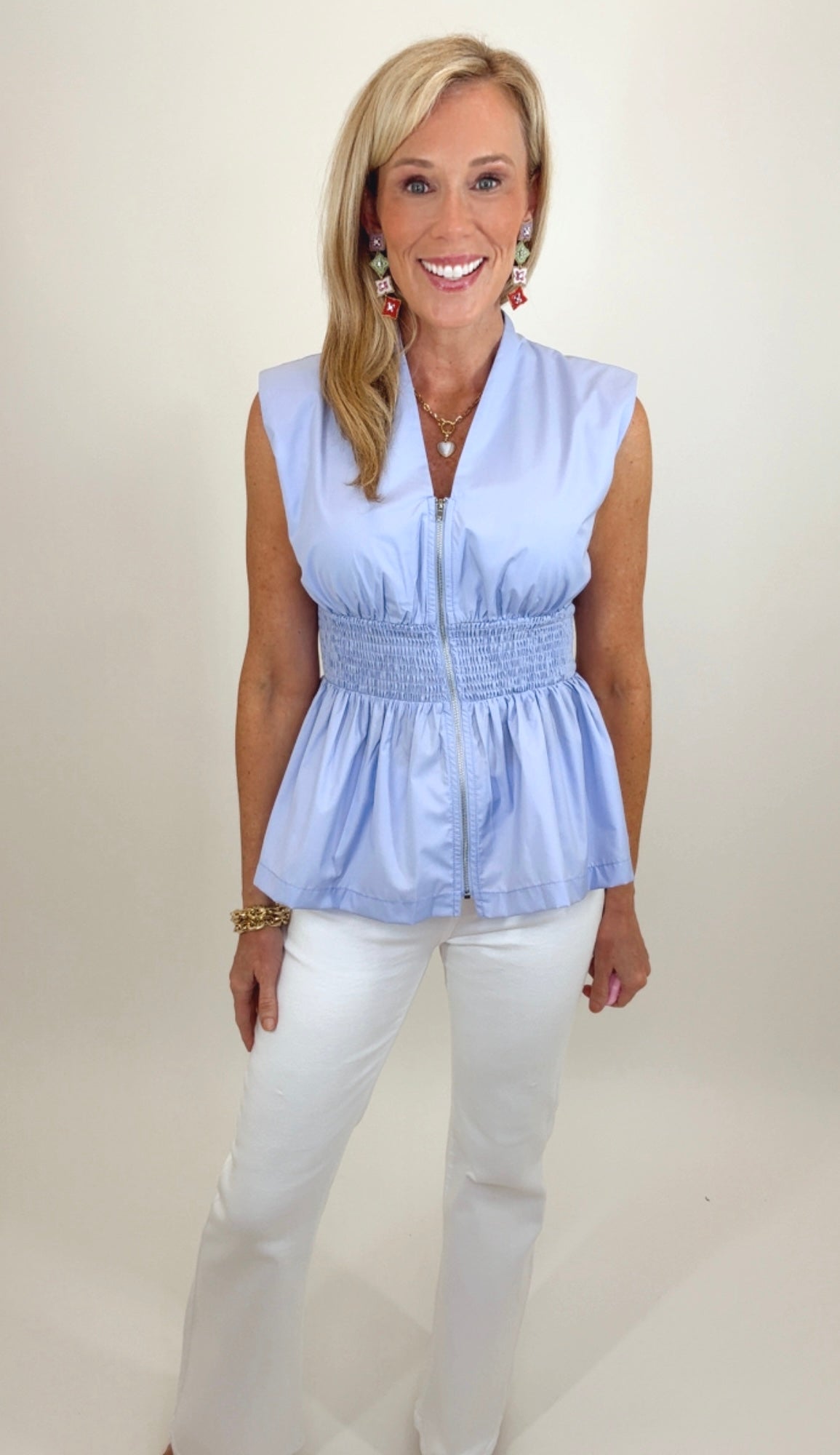 Tailored Touch Top (periwinkle)