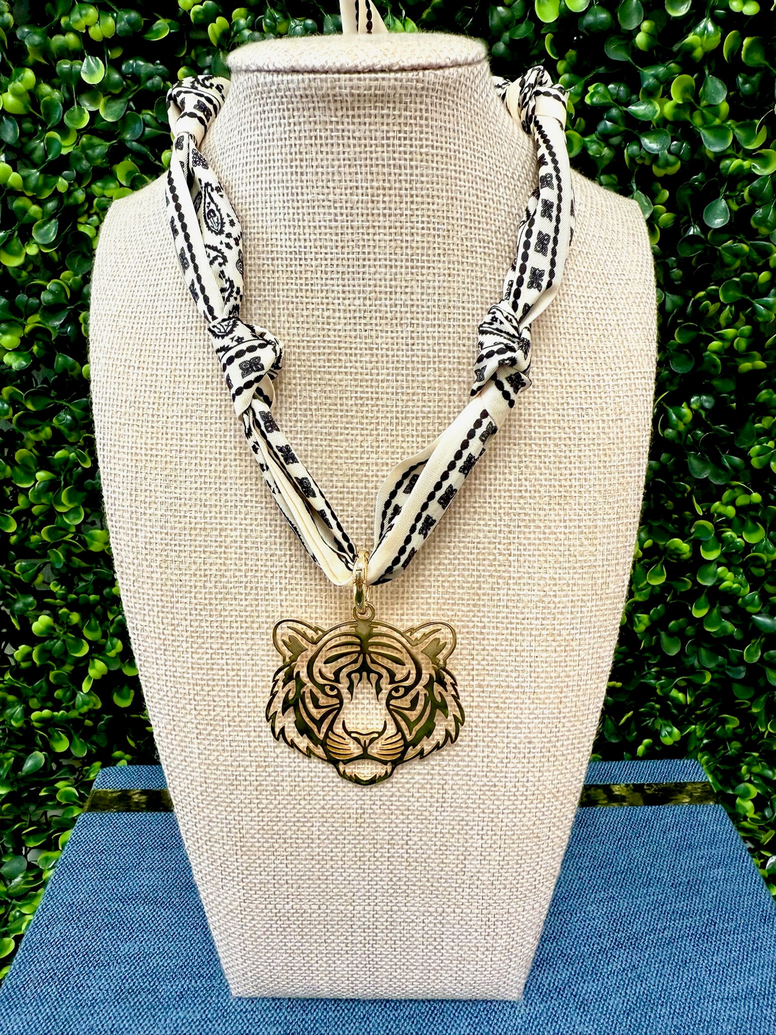 Tiger Town Scarf Necklace
