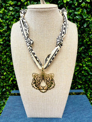 Tiger Town Scarf Necklace