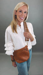 Woven Bum Bag (brown)