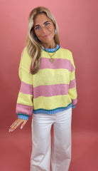 Saltwater Stroll Sweater (pink)