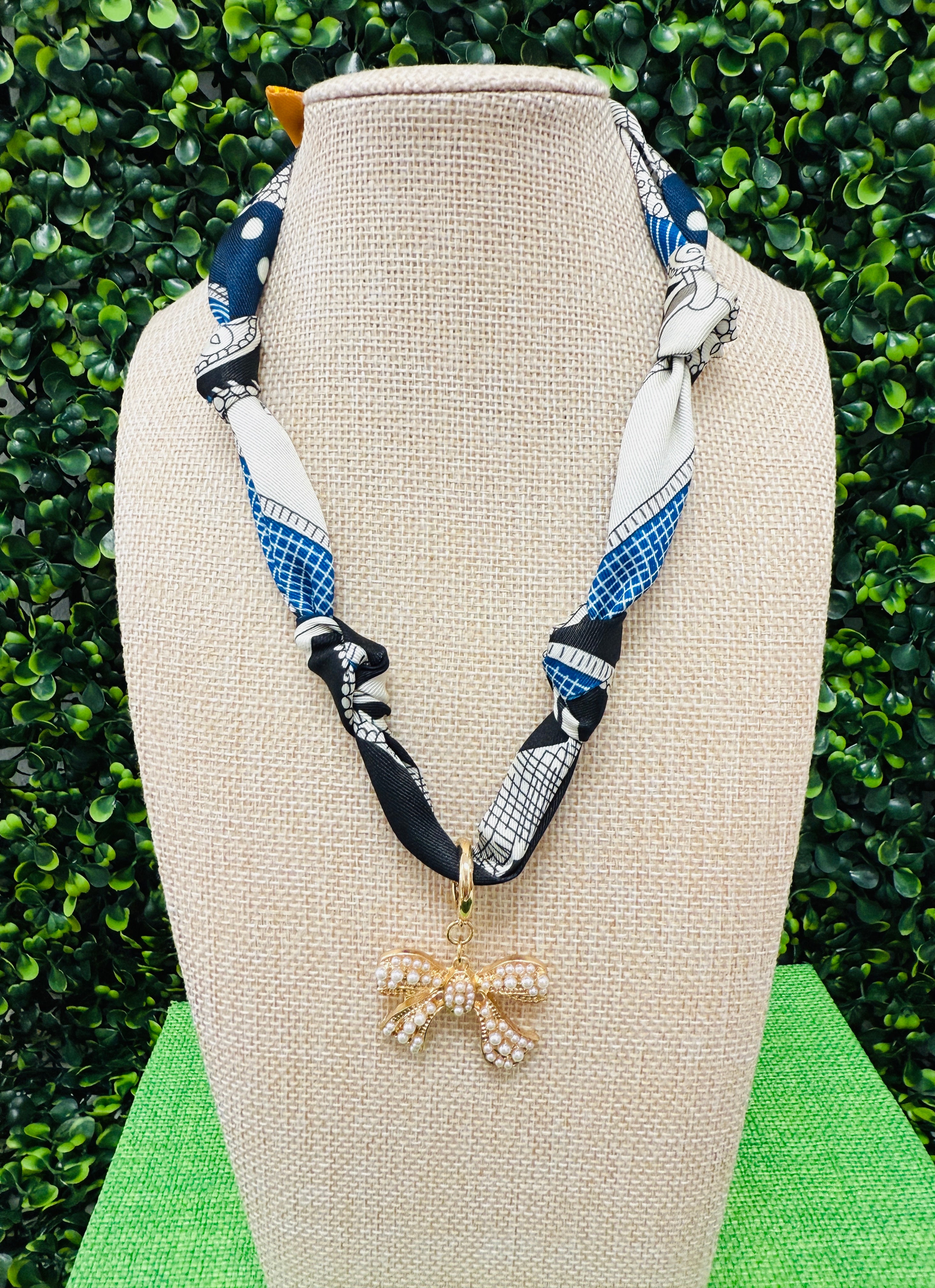 Ribbon Reverie Scarf Necklace