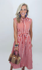 Liberty Lane Dress (red)
