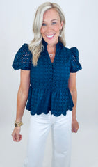 Charm Theory Top (navy)