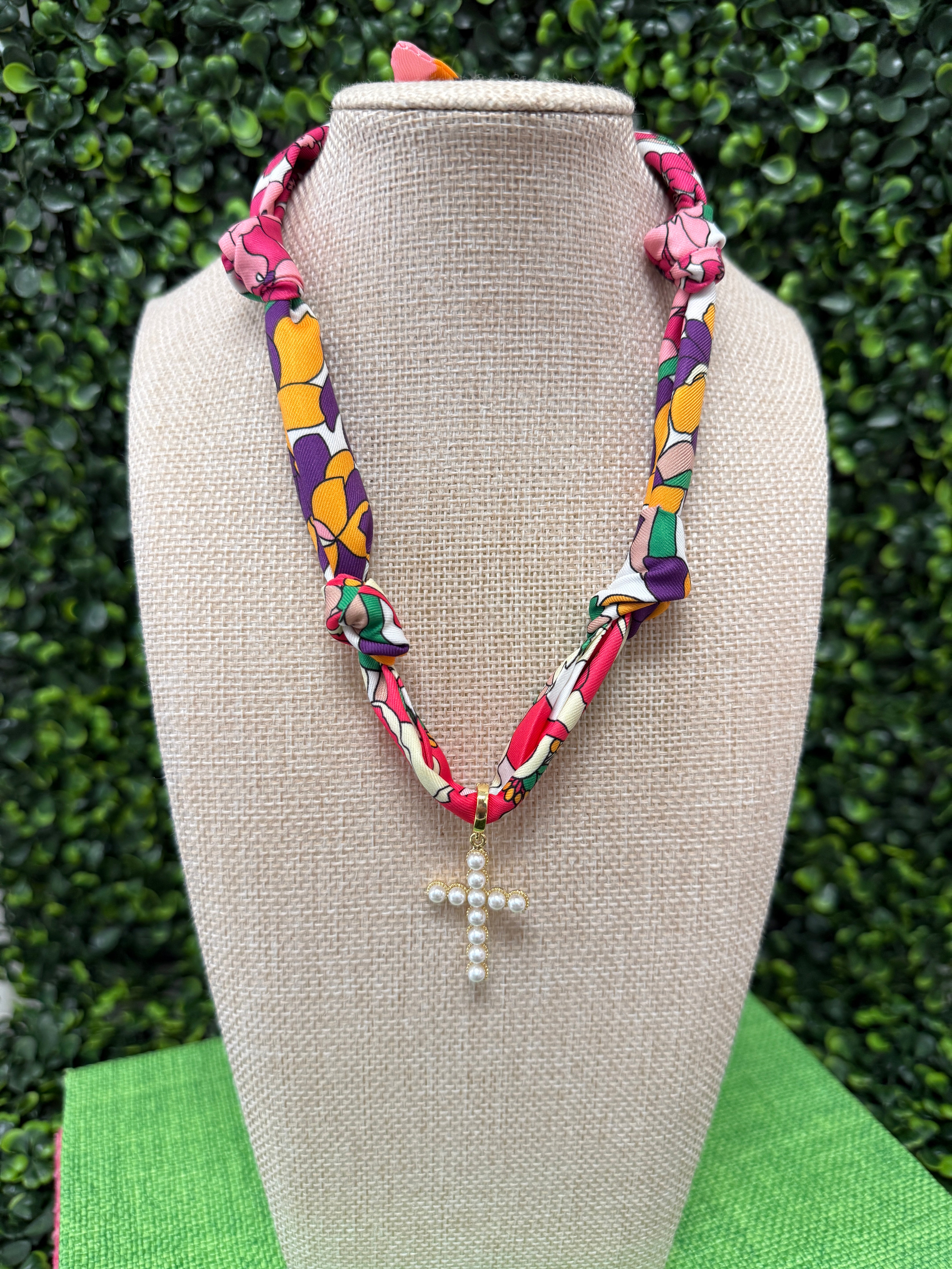 Garden Grace Scarf Necklace