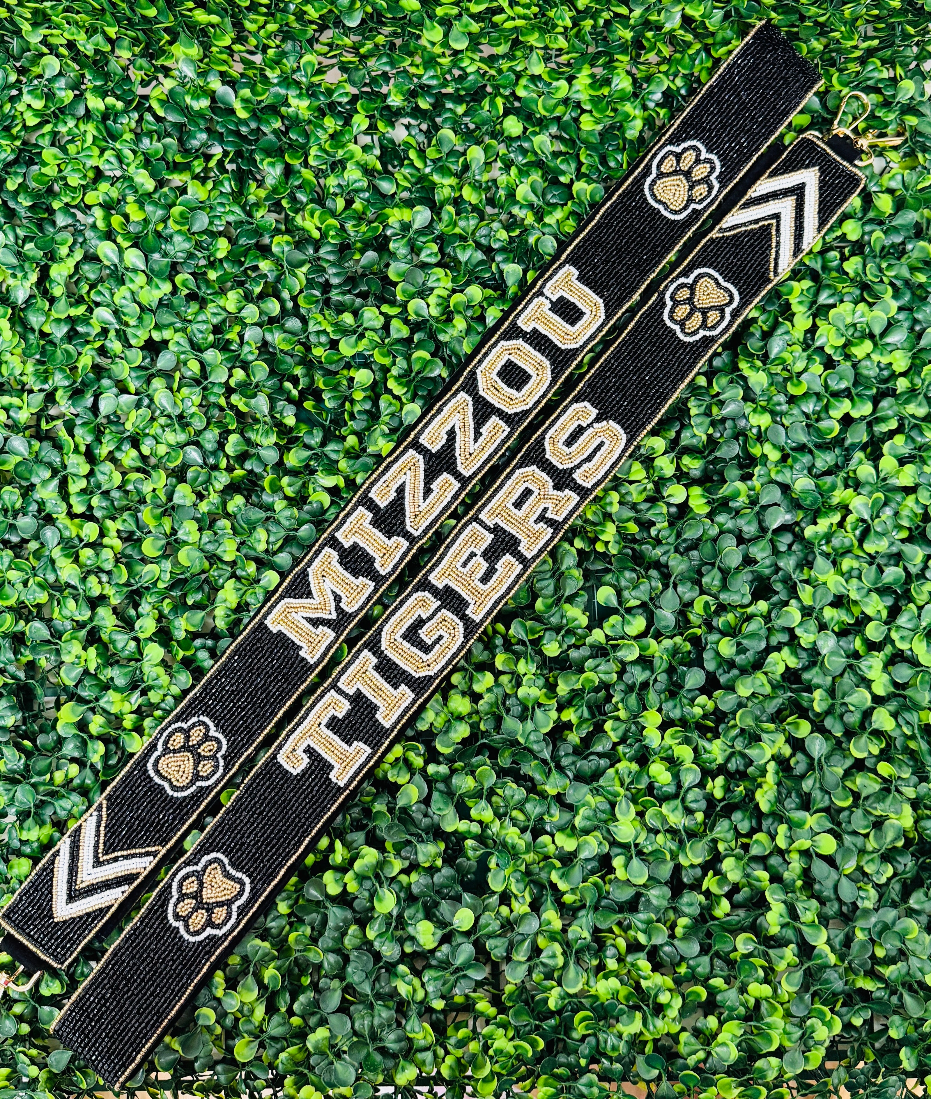 Mizzou Beaded Guitar Strap
