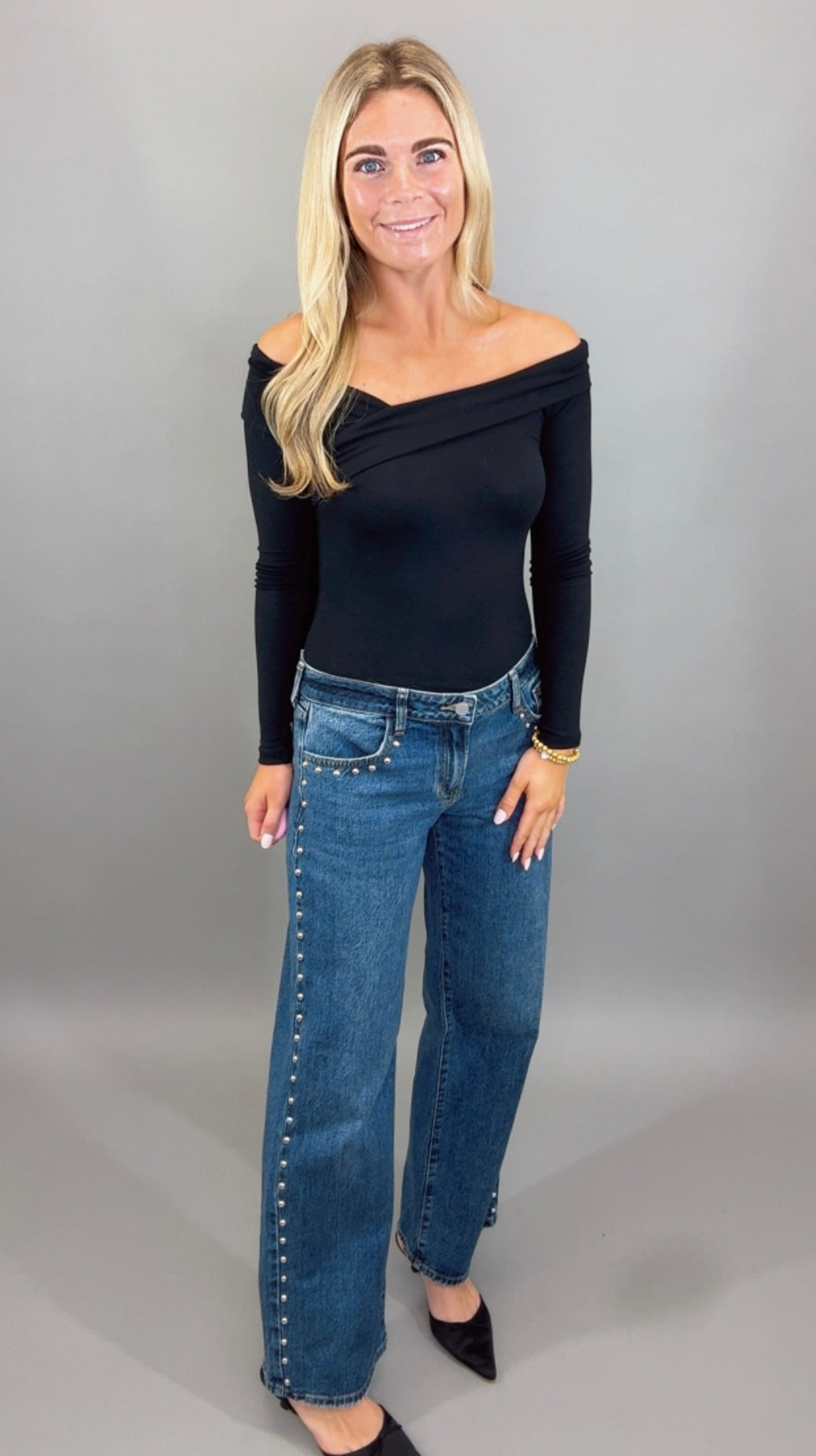 Studded Baggy Jean
