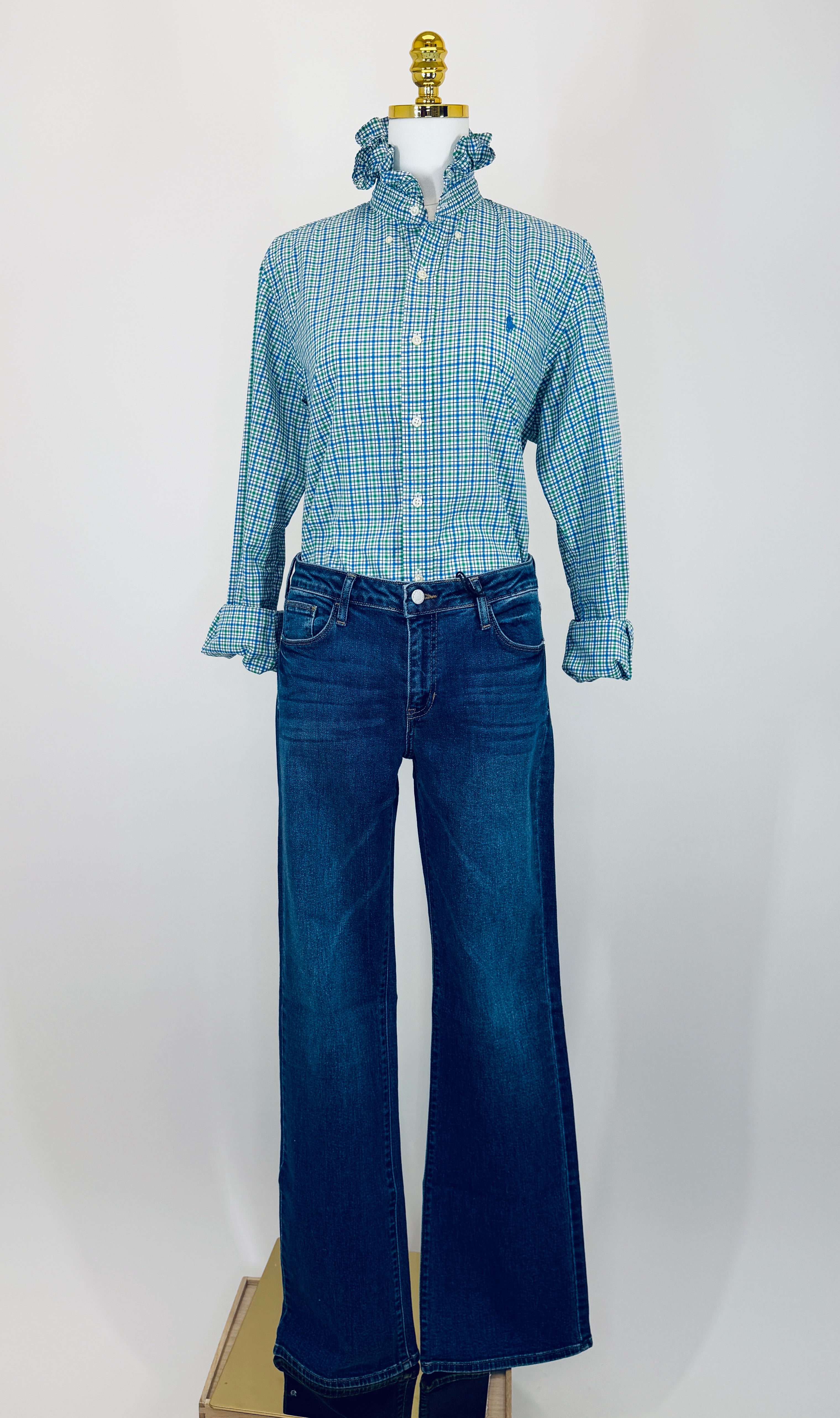 Second Story Shirt (Polo/GreenBlBlk/M)
