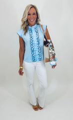 Sunday in Savannah Top (blue)