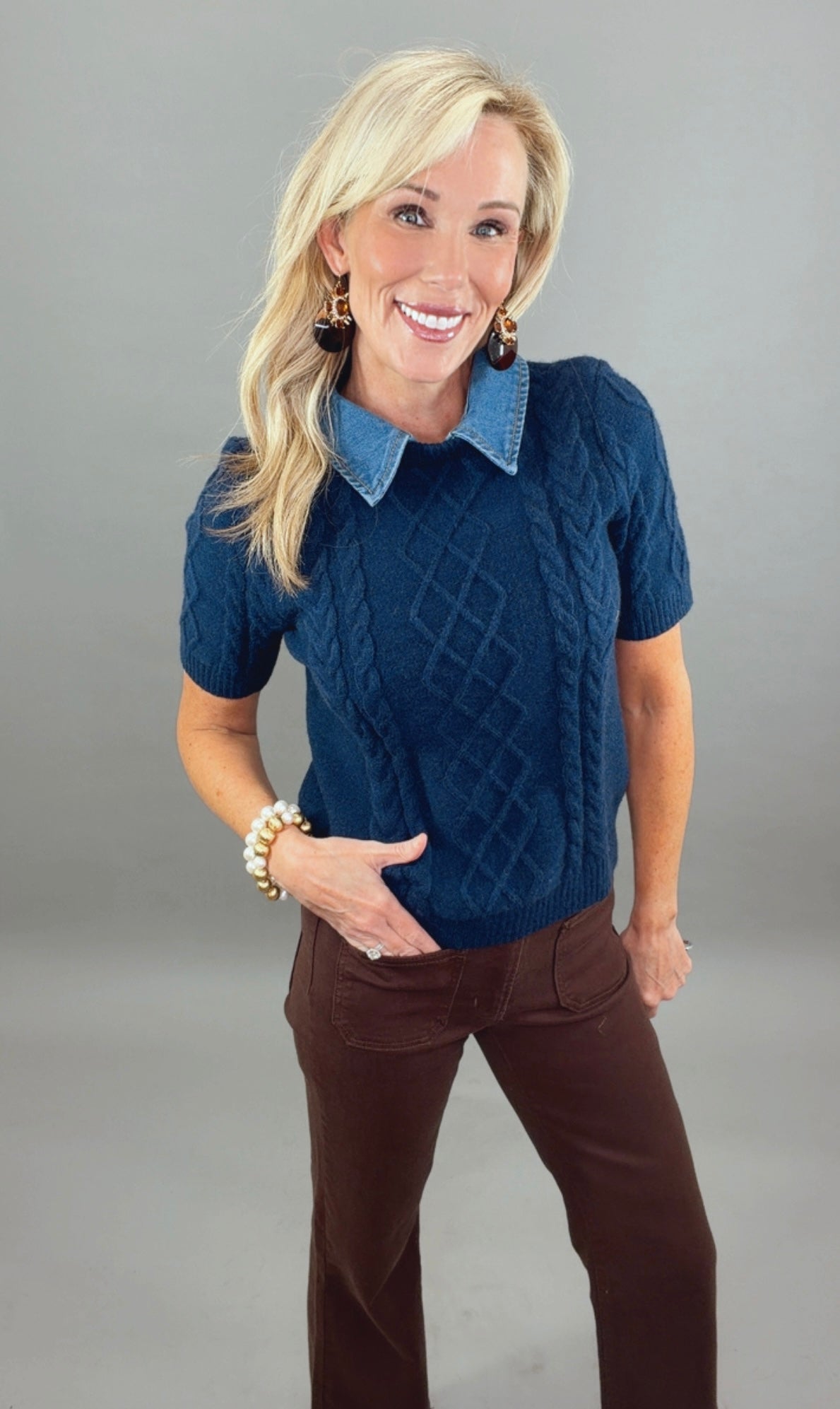 Class Favorite Top (navy)