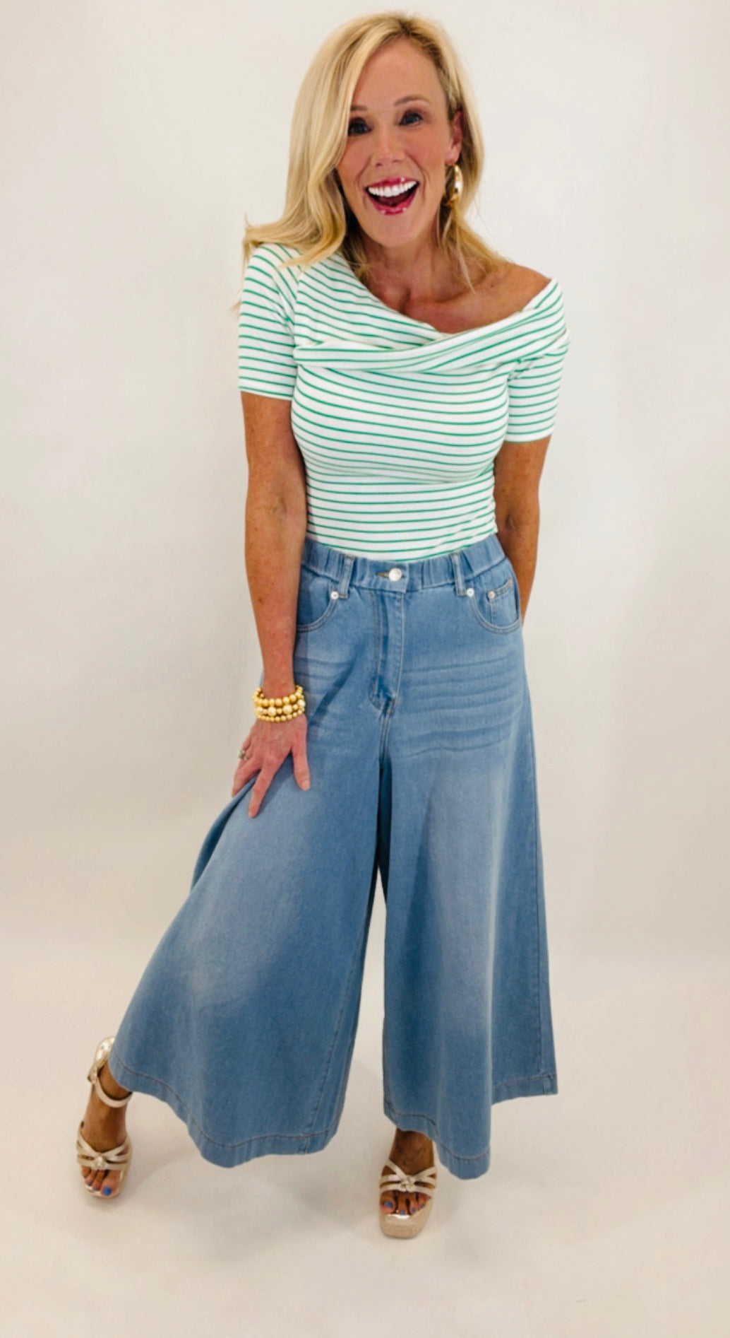 The Denim Culotte (lt denim)
