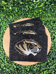 Mizzou Tiger Beaded Pouch