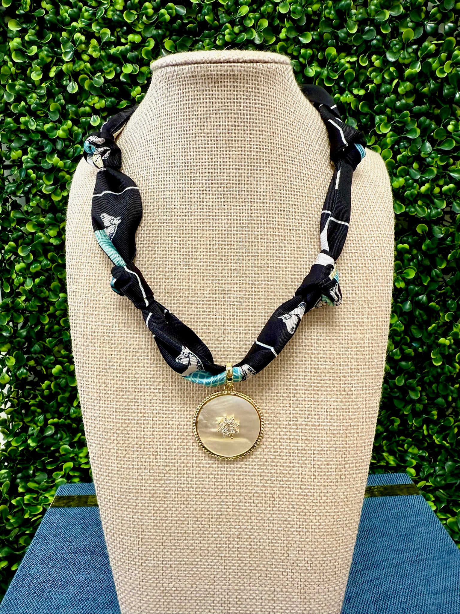 Starry Night Scarf Necklace