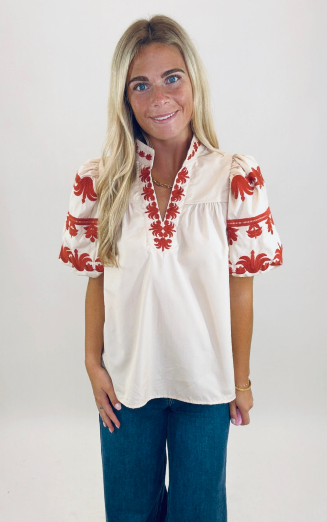 Va Va Bloom Top (ecru)