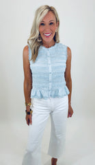 Vintage Whim Top (blue)