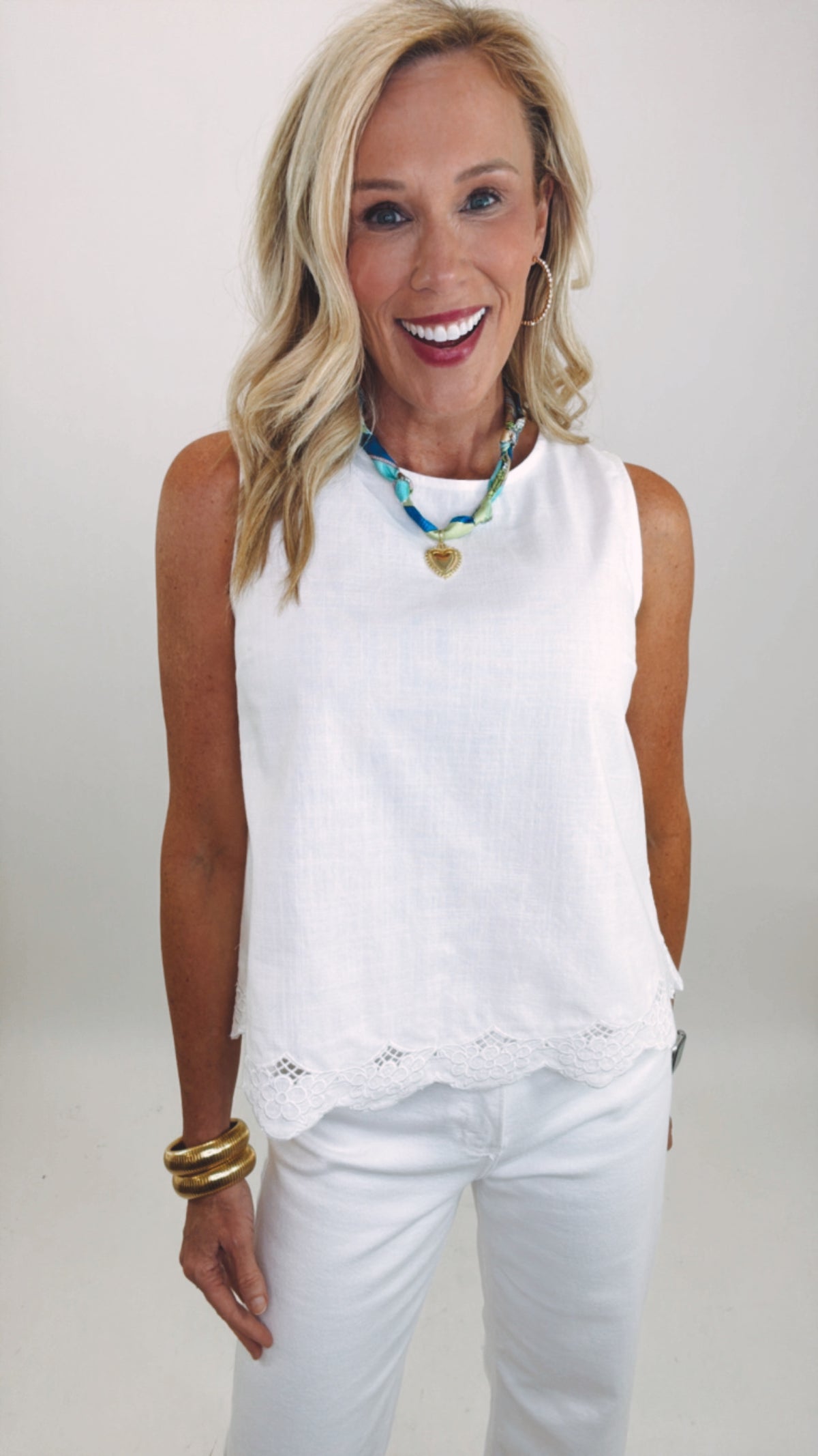 Petal Hem Tank (white)