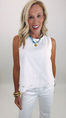 Petal Hem Tank (white)