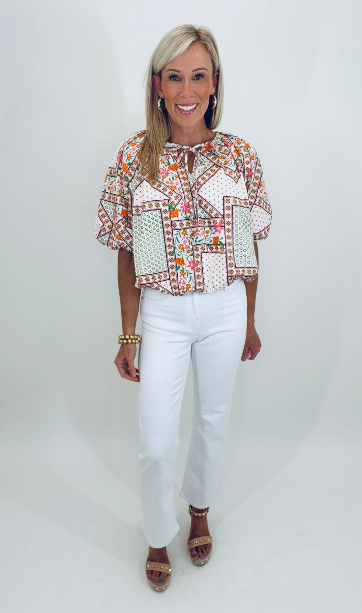 Mosaic Bloom Top