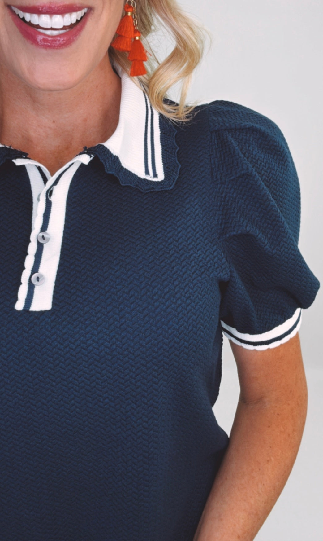 Prep School Puff Sleeve Top