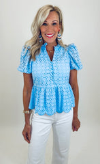 Charm Theory Top (blue)