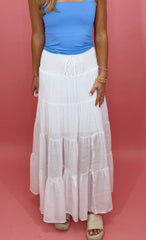 Endless Summer Maxi Skirt (white)