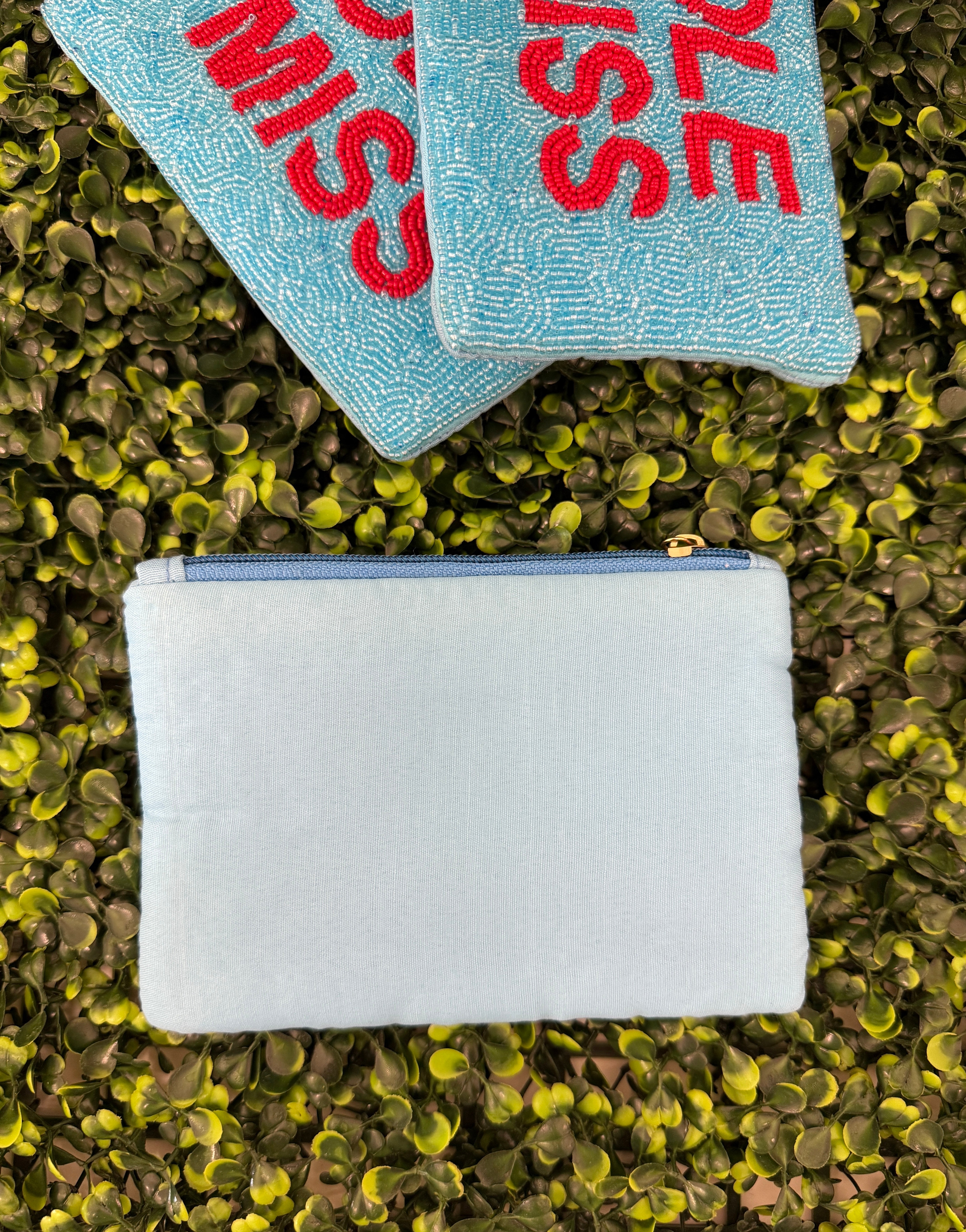 Ole Miss Beaded Pouch