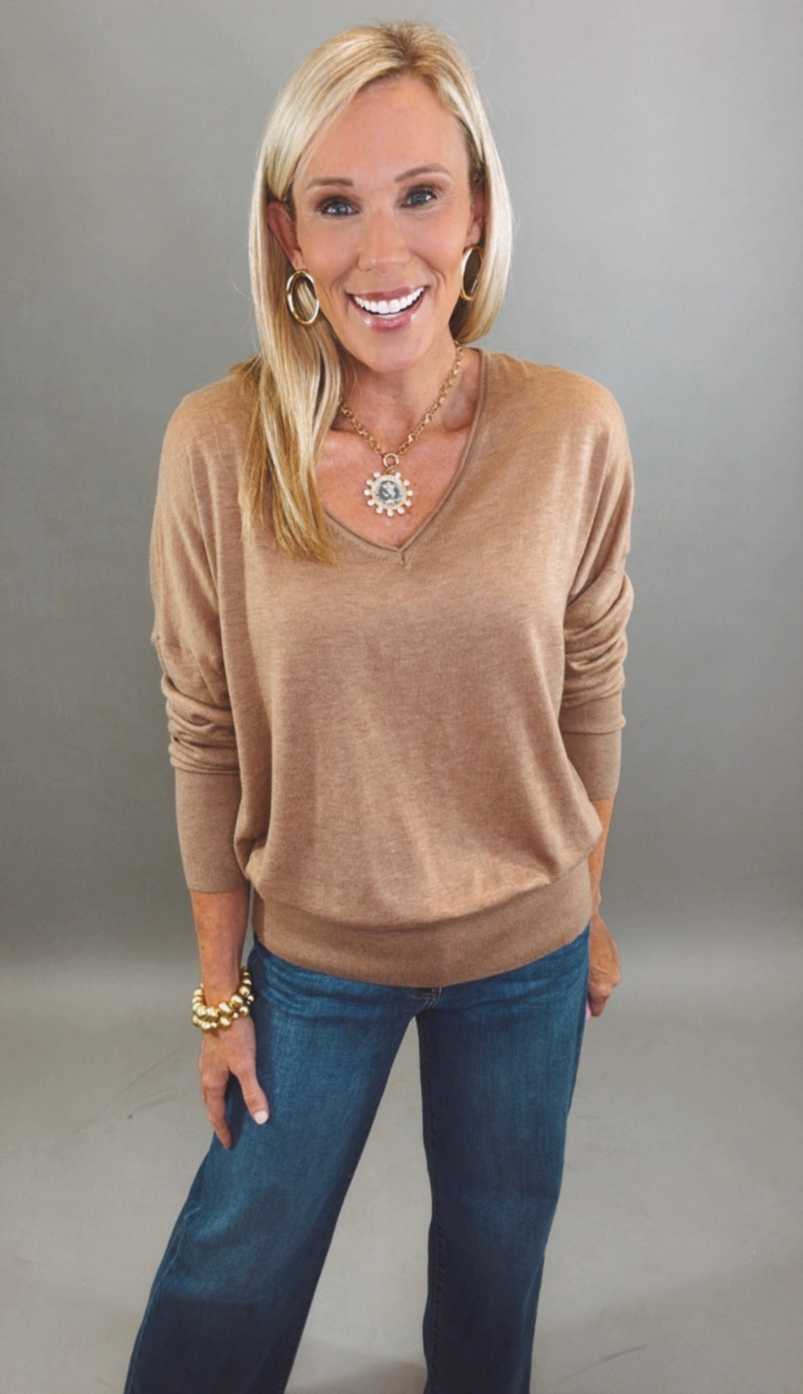 Weekend Ease Sweater (latte)