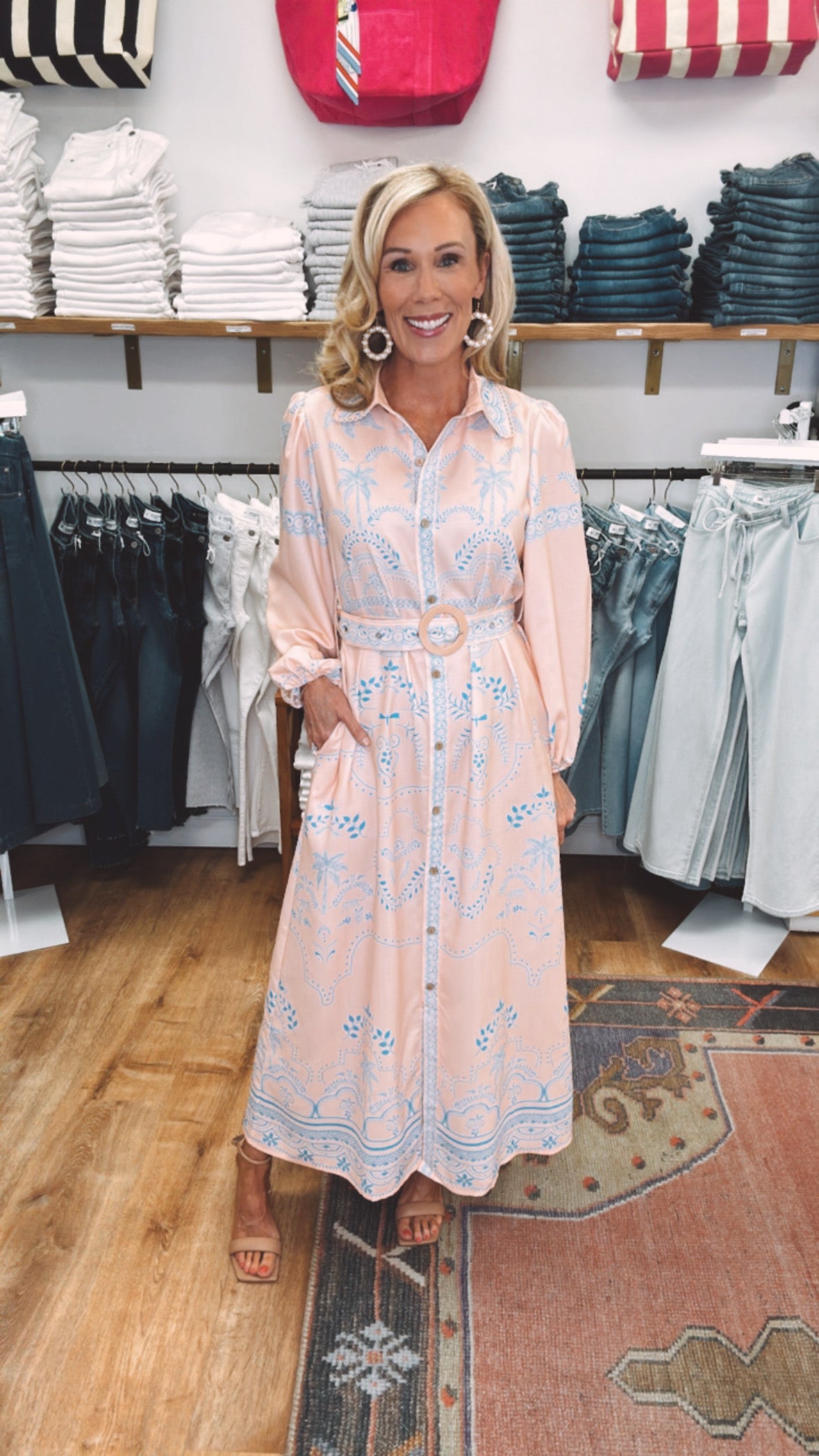 Palm Royale Dress (blue)