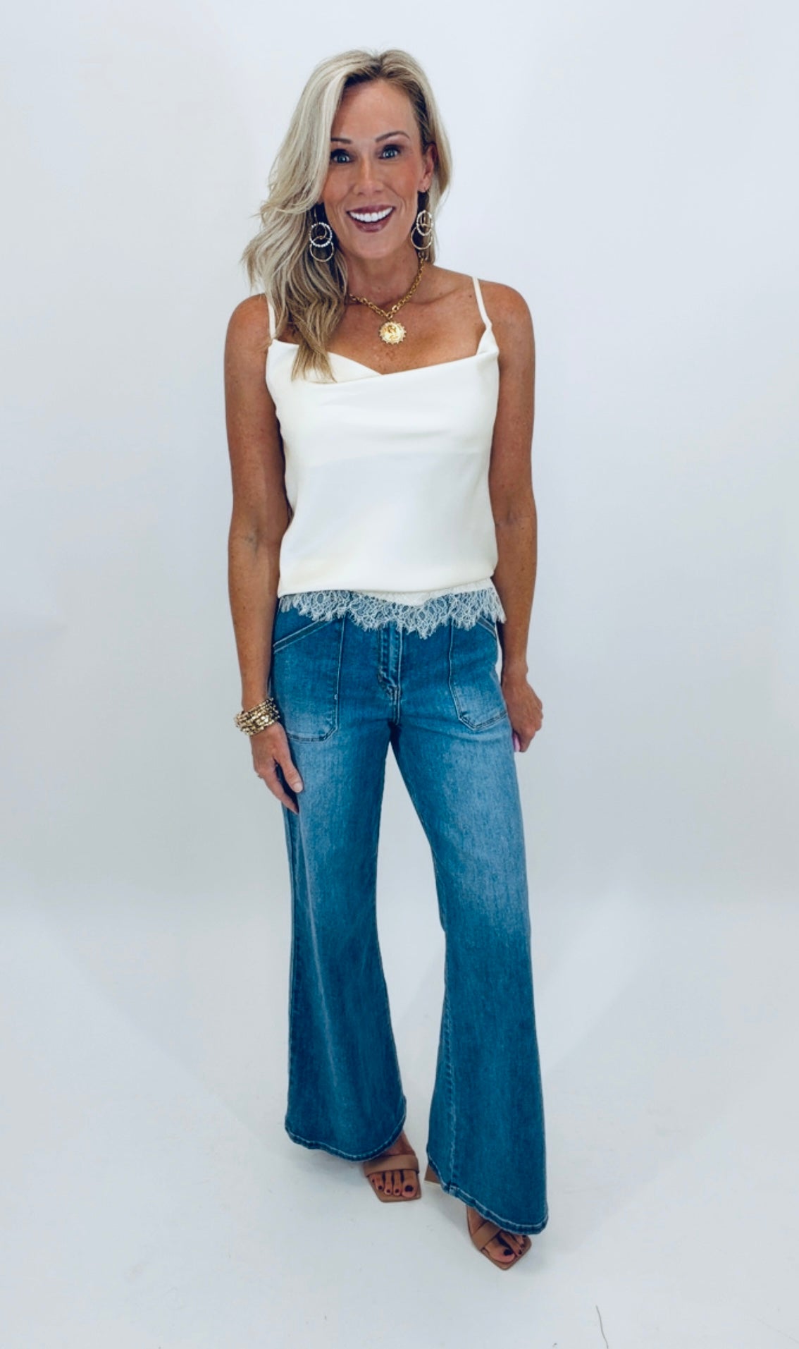 Lace & Luxury Top (cream)