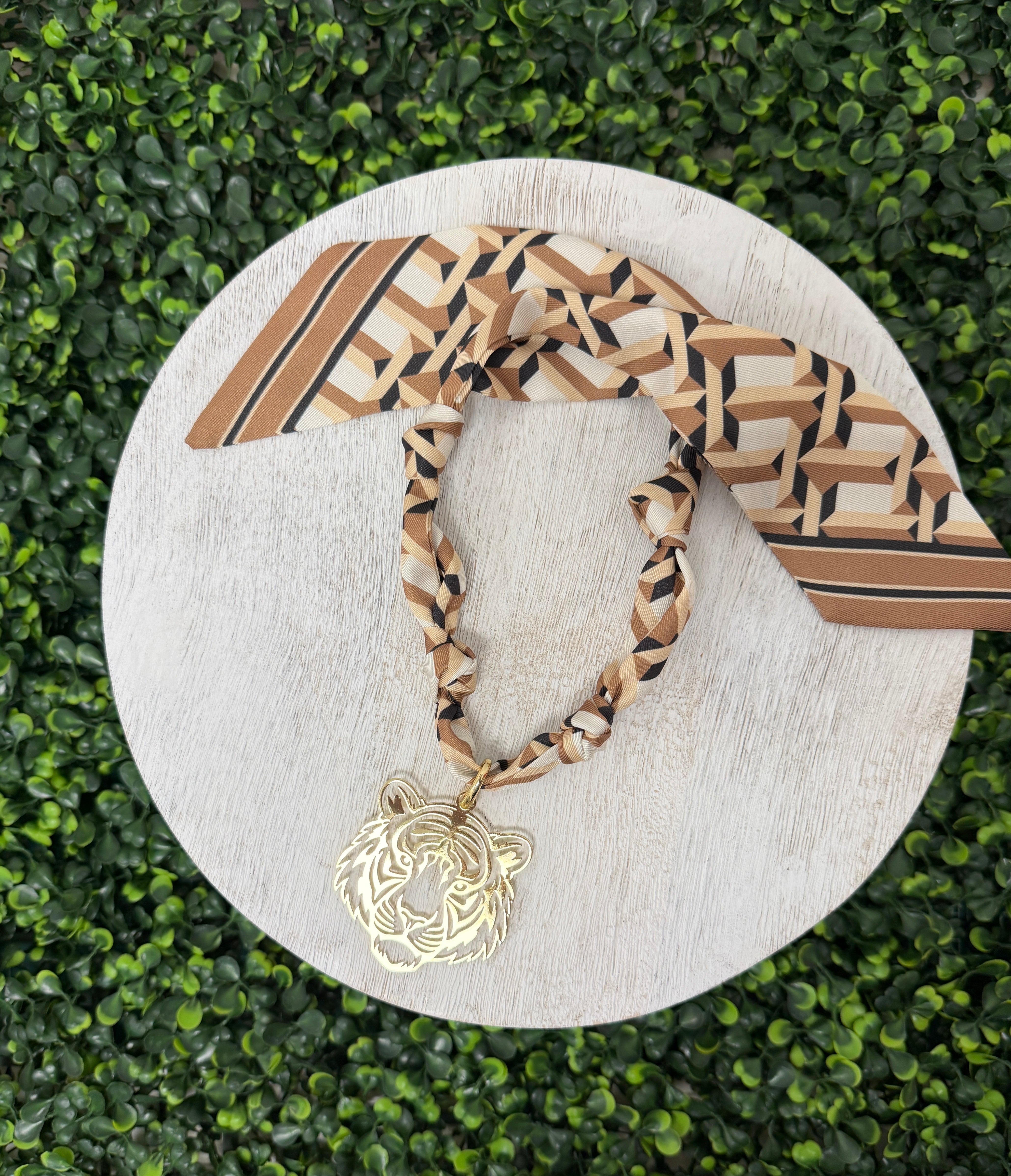 Tiger Time Scarf Necklace