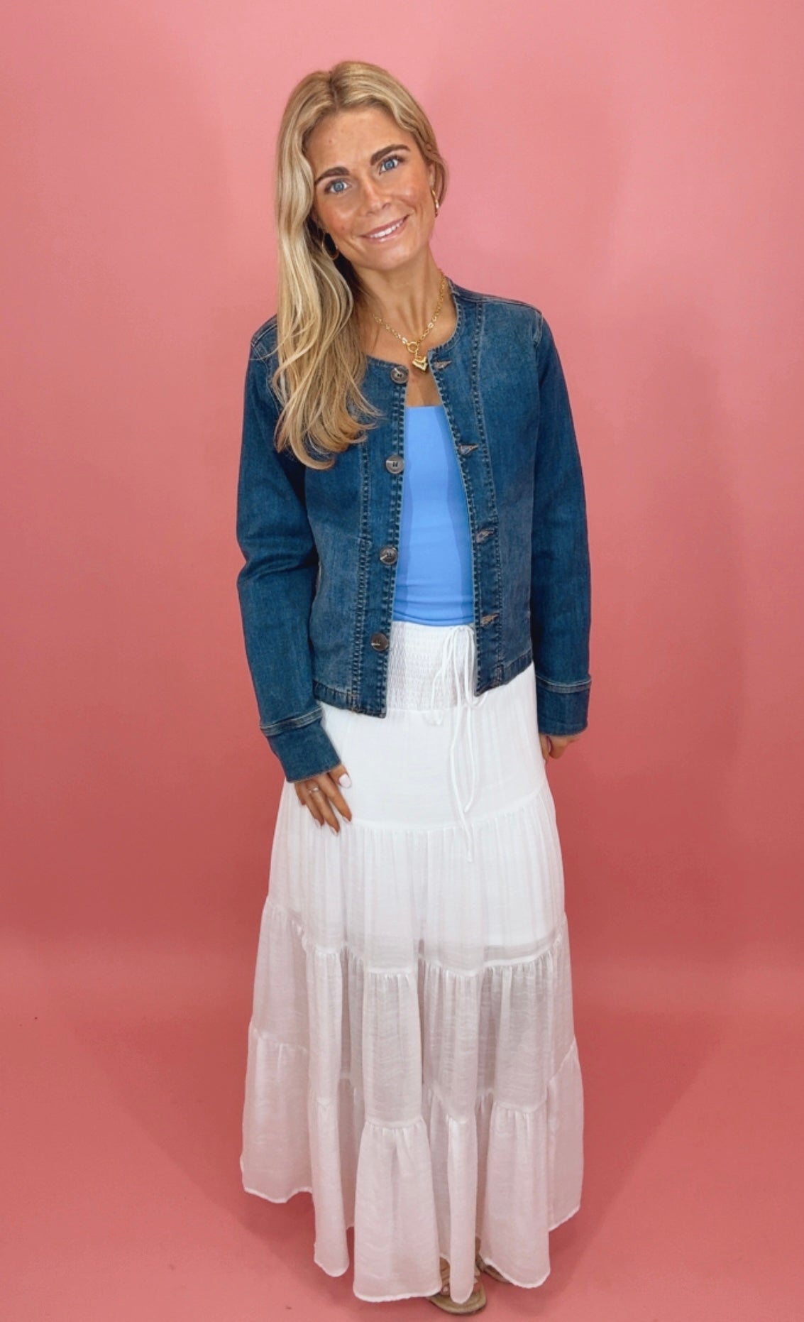 Endless Summer Maxi Skirt (white)