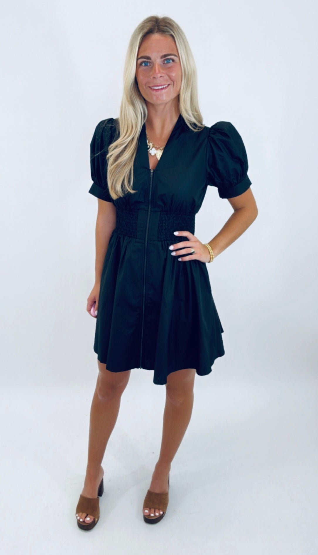 Zip & Zeal Dress (black)