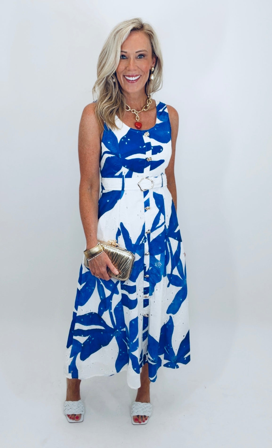 Summer Etch Dress (royal)