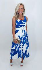 Summer Etch Dress (royal)